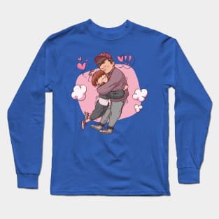 couple hug lover Long Sleeve T-Shirt